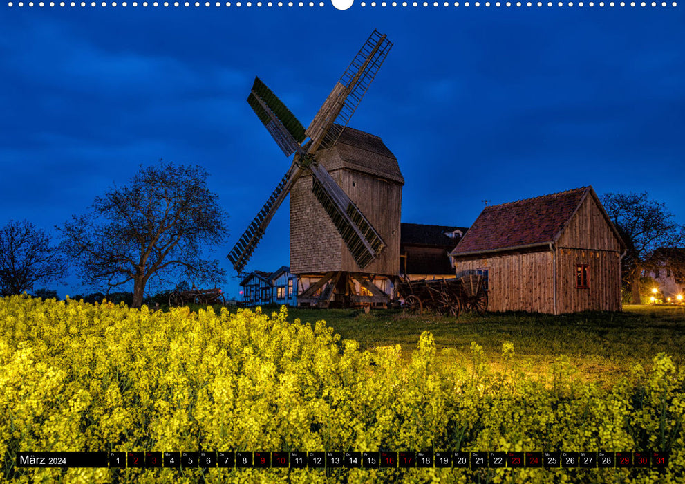 Sachsen-Anhalt zur blauen Stunde (CALVENDO Premium Wandkalender 2024)