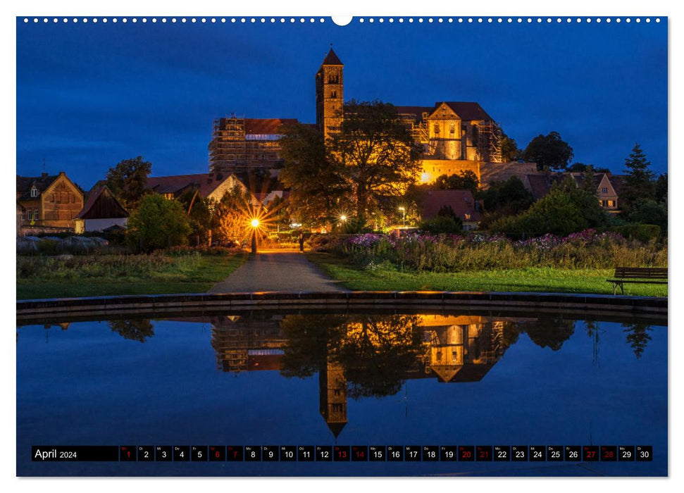 Sachsen-Anhalt zur blauen Stunde (CALVENDO Premium Wandkalender 2024)