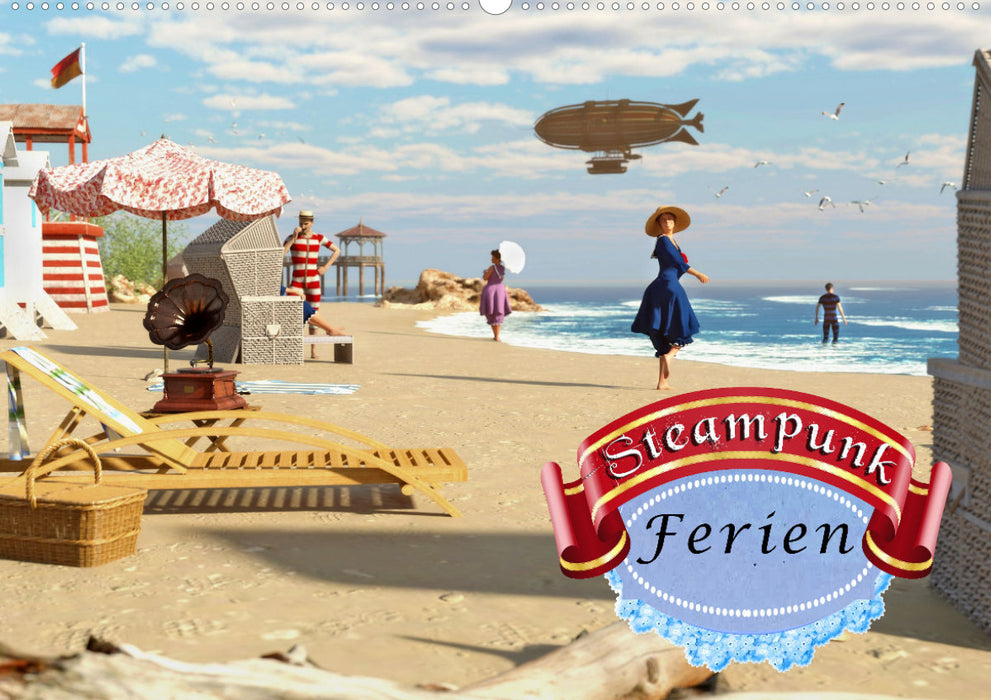 Steampunk Ferien (CALVENDO Wandkalender 2024)