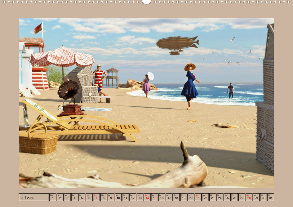 Steampunk Holidays (CALVENDO Premium Wall Calendar 2024) 