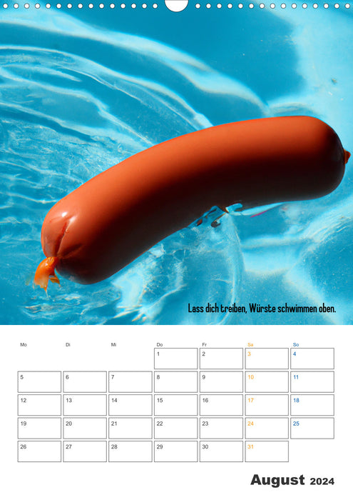 Ist mir Wurst Kalender (CALVENDO Wandkalender 2024)
