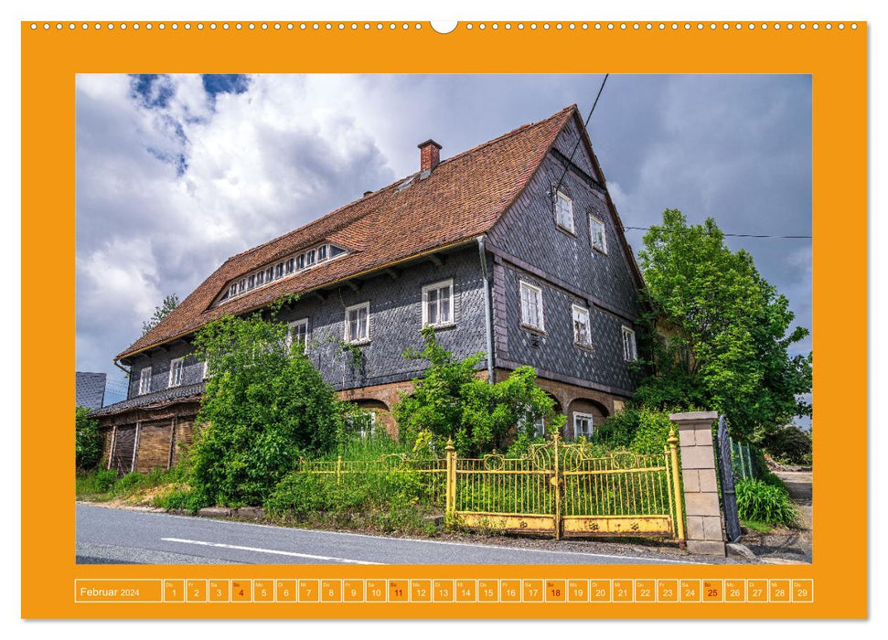 Half-timbered houses in beautiful Upper Lusatia (CALVENDO wall calendar 2024) 