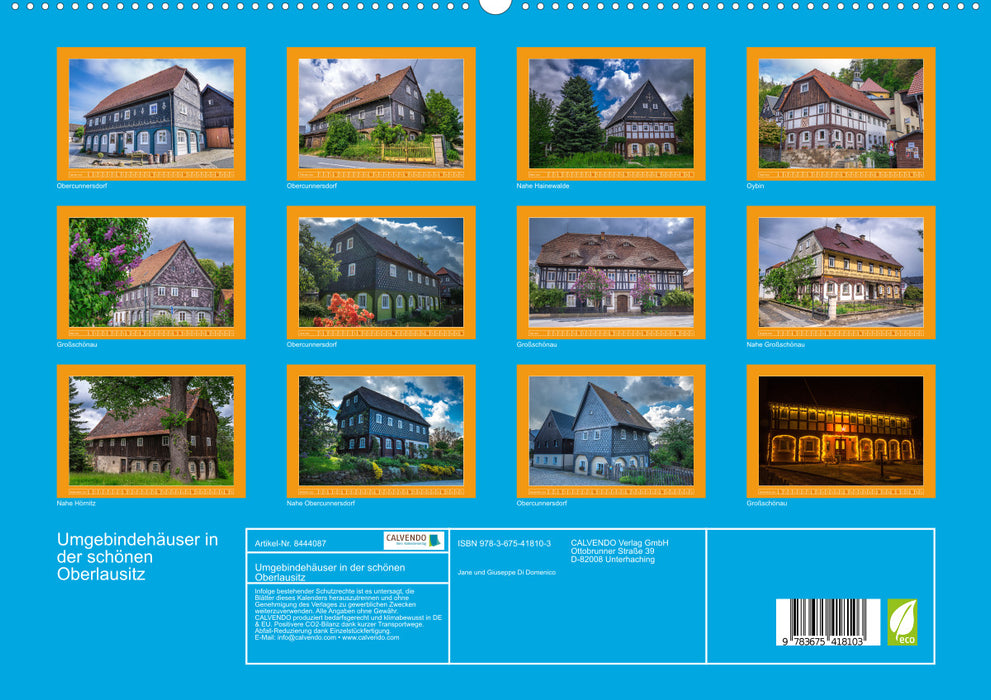 Half-timbered houses in beautiful Upper Lusatia (CALVENDO Premium Wall Calendar 2024) 