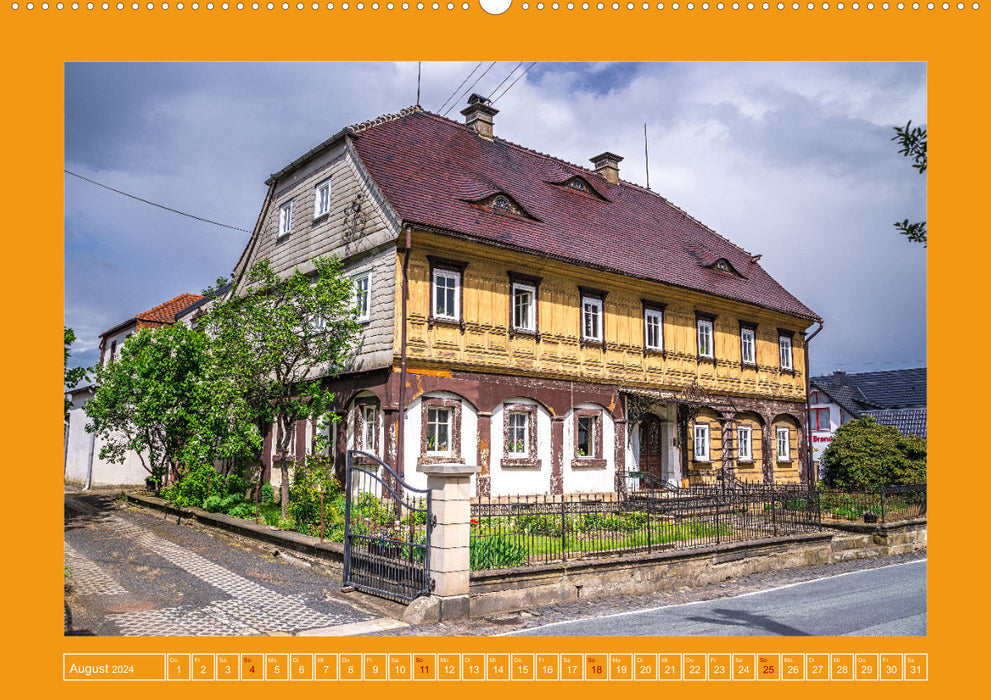 Half-timbered houses in beautiful Upper Lusatia (CALVENDO Premium Wall Calendar 2024) 