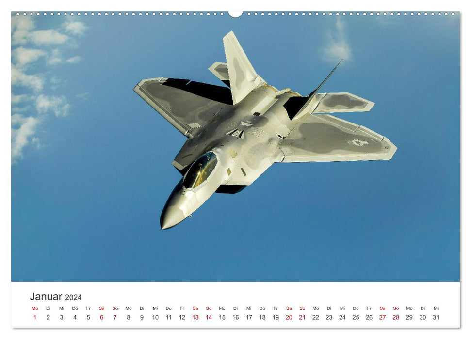 Kampfjets - Düsenjäger-Kalender (CALVENDO Wandkalender 2024)