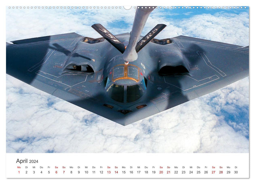 Avions de chasse - calendrier des chasseurs à réaction (calendrier mural CALVENDO 2024) 
