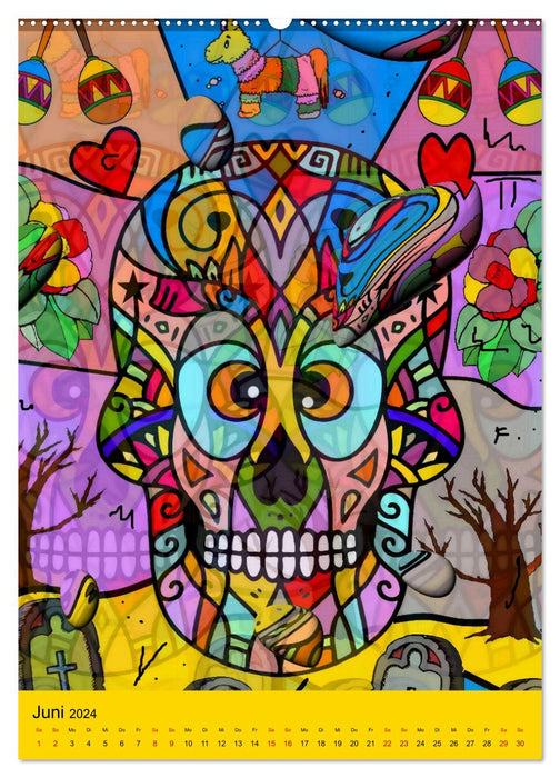 Nico Bielows Dia los Muertos (CALVENDO Wandkalender 2024)