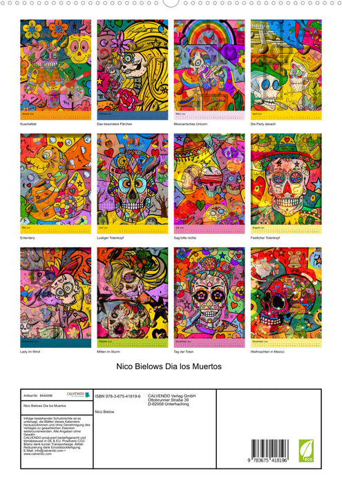 Nico Bielow's Dia los Muertos (CALVENDO Premium Wall Calendar 2024) 