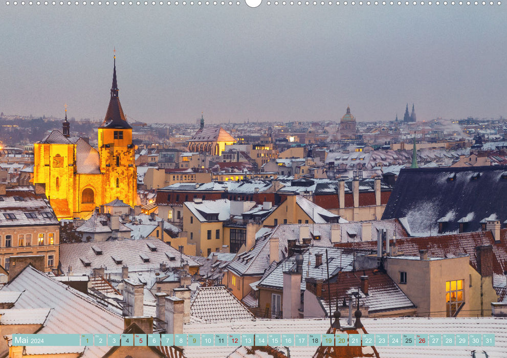 Romantic Prague (CALVENDO wall calendar 2024) 