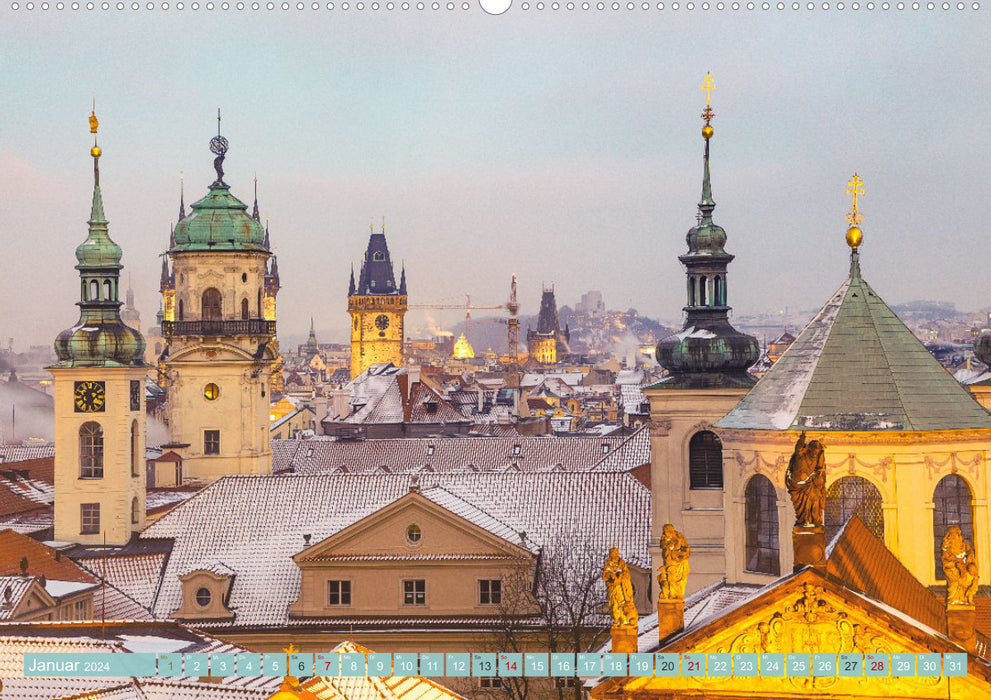 Romantisches Prag (CALVENDO Premium Wandkalender 2024)