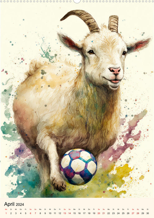 Fußball Stars - Fußball regiert die Welt (CALVENDO Premium Wandkalender 2024)