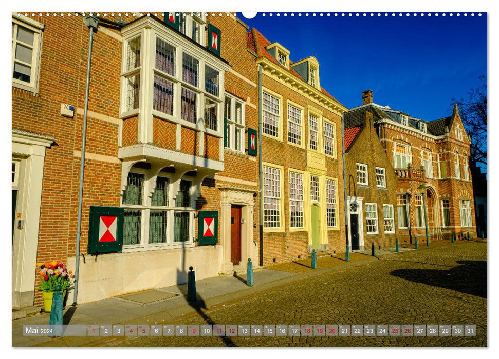 A look at Hulst in Zeeland (CALVENDO Premium Wall Calendar 2024) 