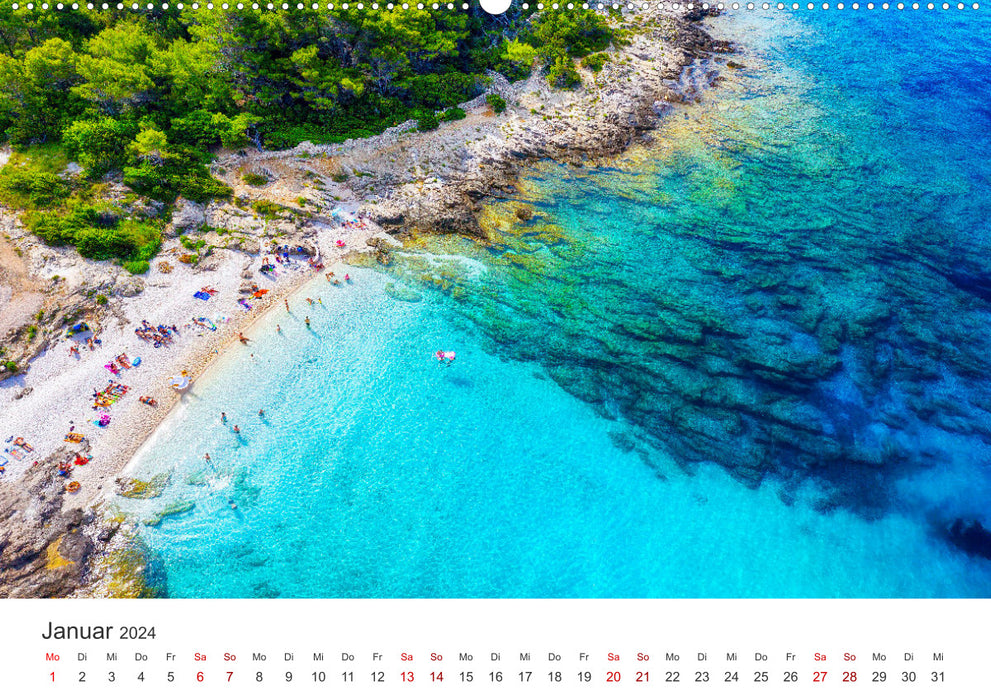 Moments of enjoyment Croatia (CALVENDO Premium Wall Calendar 2024) 