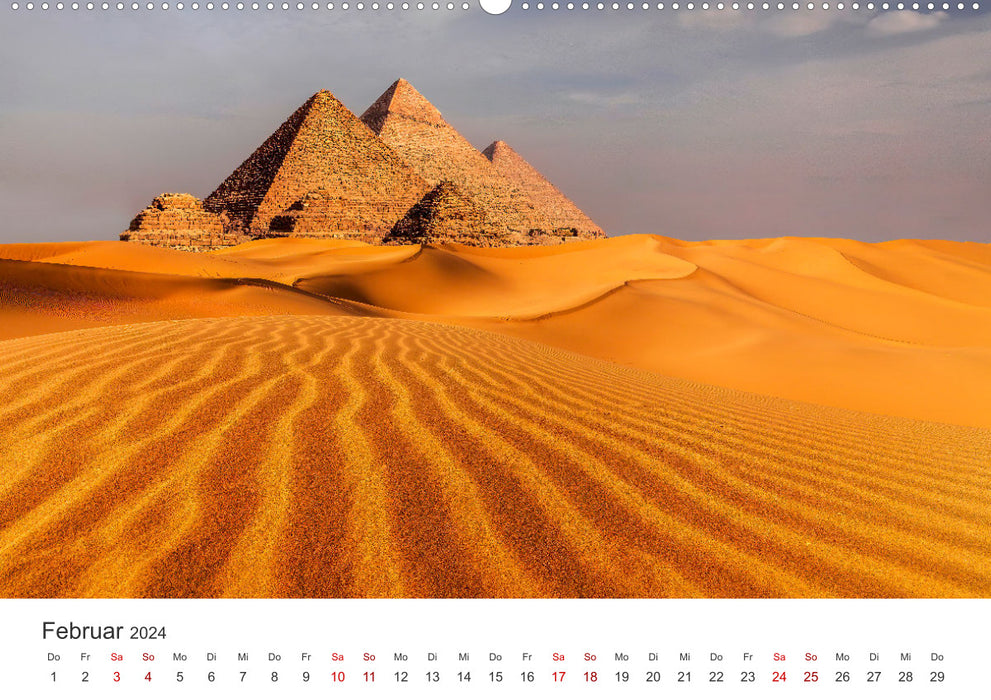 Egypt - A journey to the land of the pyramids. (CALVENDO Premium Wall Calendar 2024) 