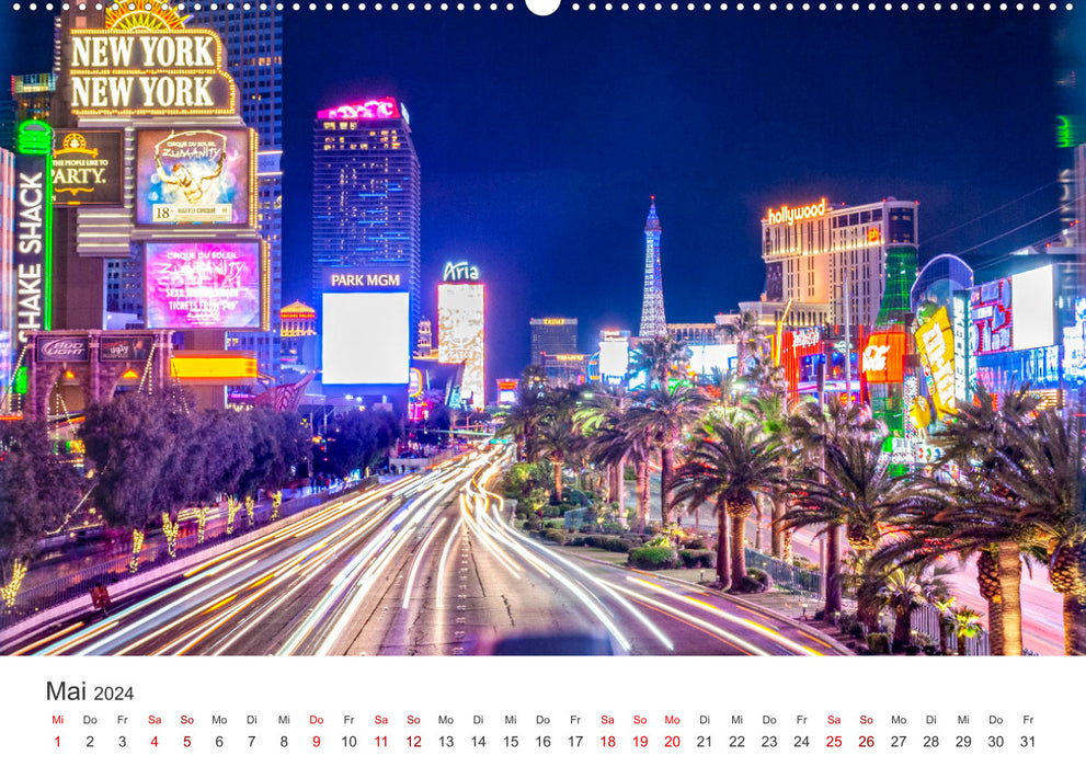 Las Vegas - The Entertainment Capital. (CALVENDO wall calendar 2024) 