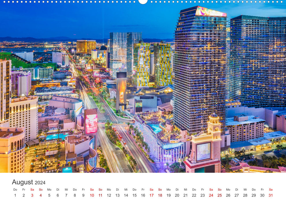 Las Vegas - The Entertainment Capital. (CALVENDO wall calendar 2024) 