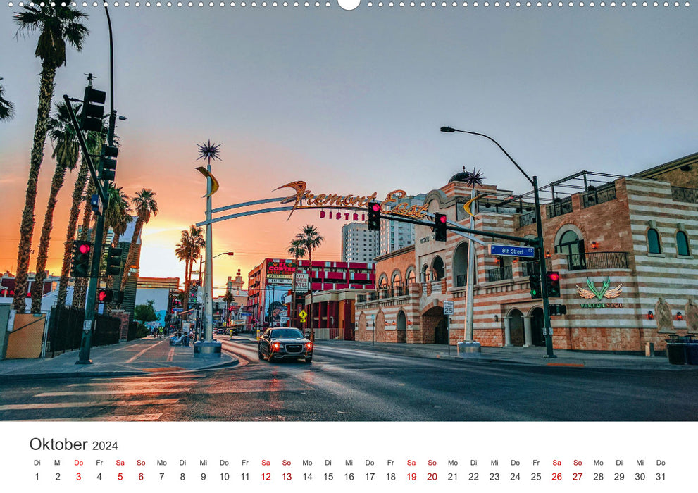 Las Vegas - Die Hauptstadt der Unterhaltung. (CALVENDO Premium Wandkalender 2024)