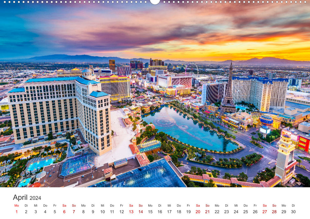 Las Vegas - The Entertainment Capital. (CALVENDO Premium Wall Calendar 2024) 