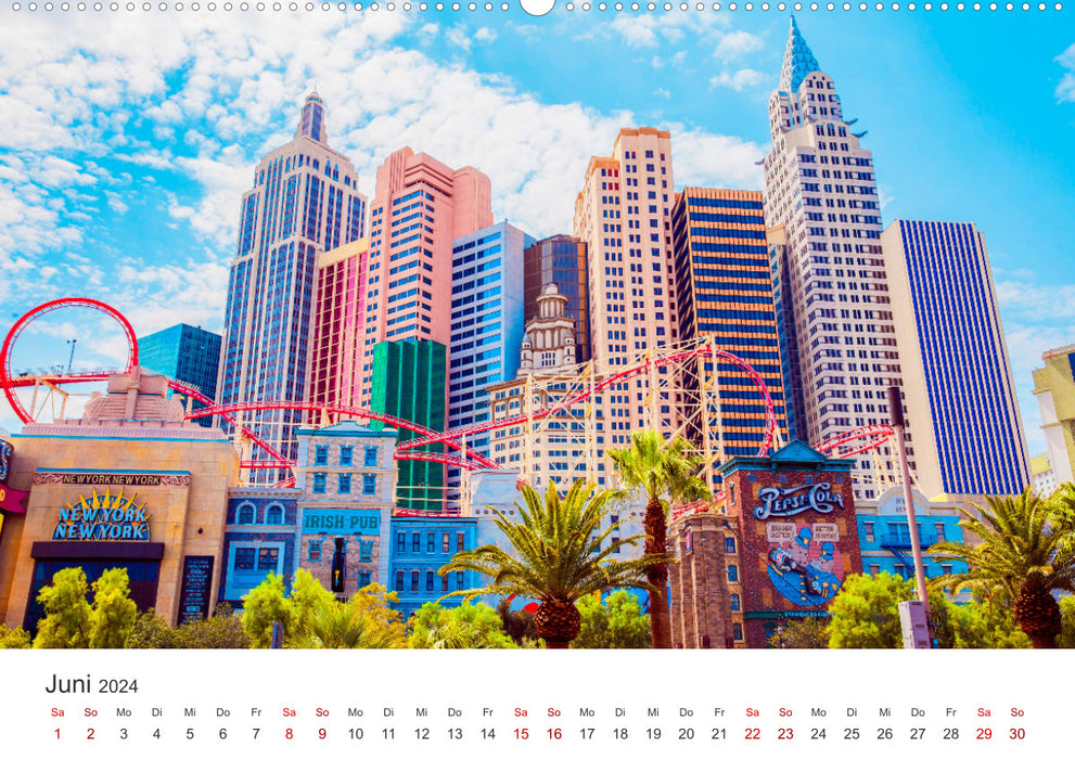 Las Vegas - The Entertainment Capital. (CALVENDO Premium Wall Calendar 2024) 