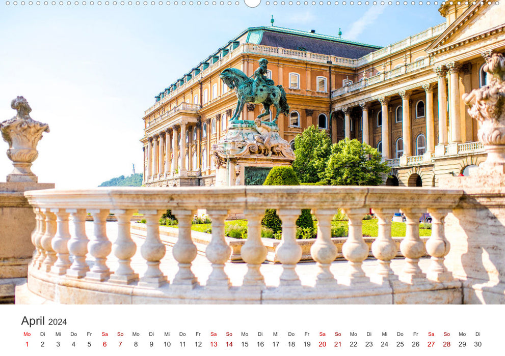 Budapest - Eine Reise in die Hauptstadt von Ungarn. (CALVENDO Wandkalender 2024)