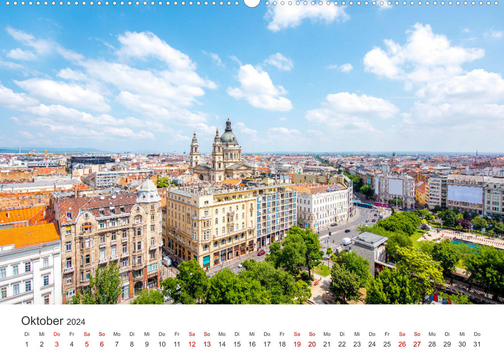 Budapest - A trip to the capital of Hungary. (CALVENDO Premium Wall Calendar 2024) 