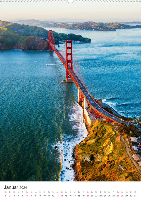 San Francisco - Eine Reise nach Kalifornien. (CALVENDO Wandkalender 2024)