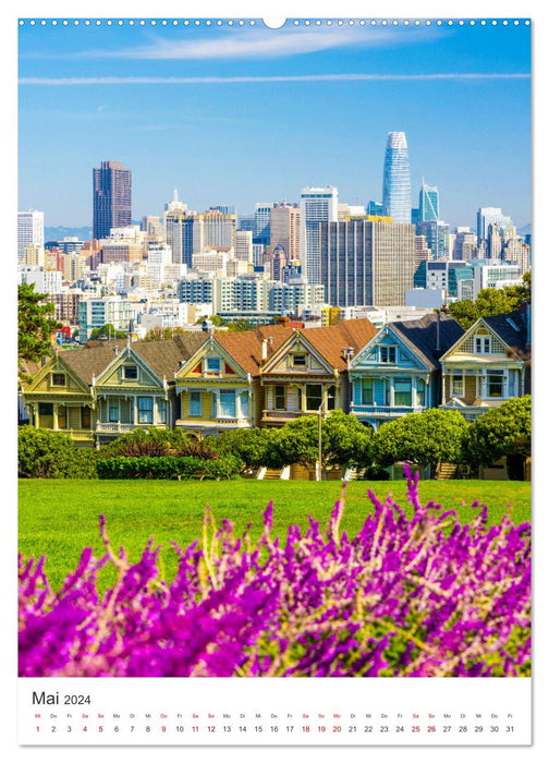 San Francisco - Eine Reise nach Kalifornien. (CALVENDO Wandkalender 2024)