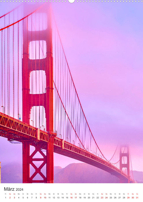 San Francisco - Eine Reise nach Kalifornien. (CALVENDO Premium Wandkalender 2024)
