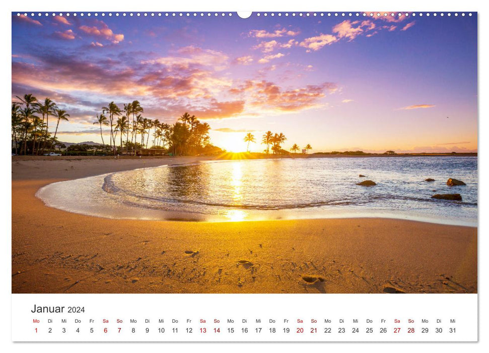 Hawaii Traumziel (CALVENDO Premium Wandkalender 2024)