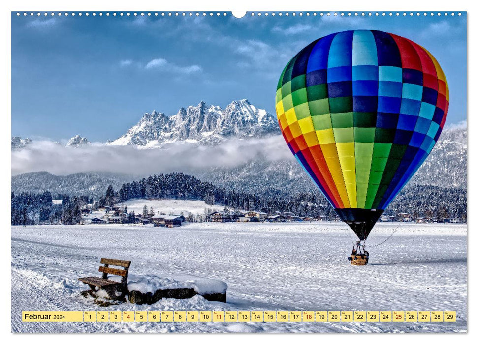 Wilder Kaiser - ski area, hiking paradise and film set (CALVENDO wall calendar 2024) 