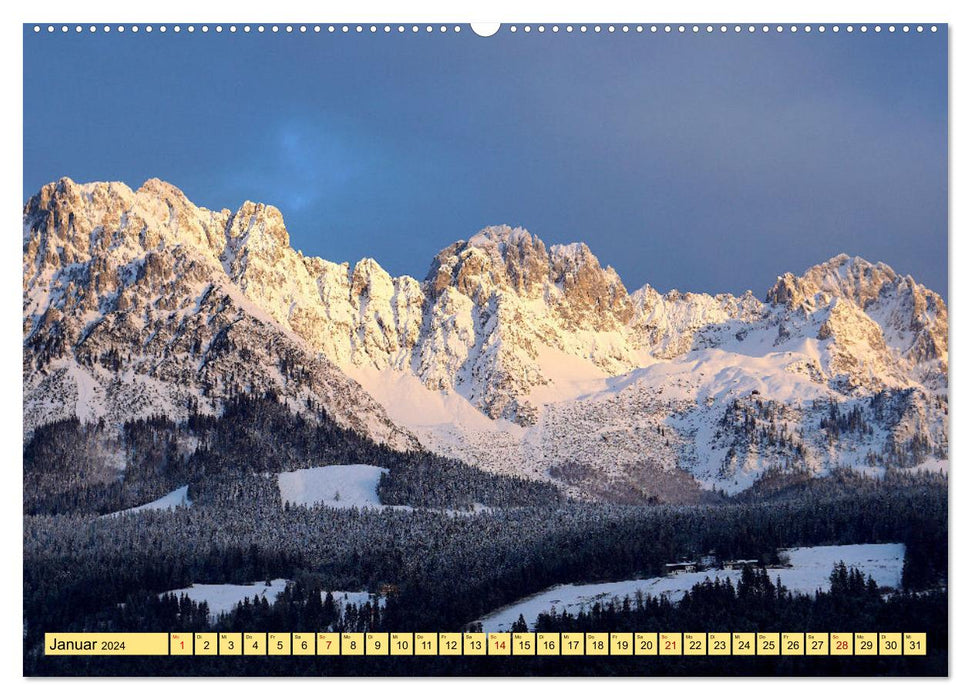 Wilder Kaiser - Skigebiet, Wanderparadies und Filmkulisse (CALVENDO Premium Wandkalender 2024)