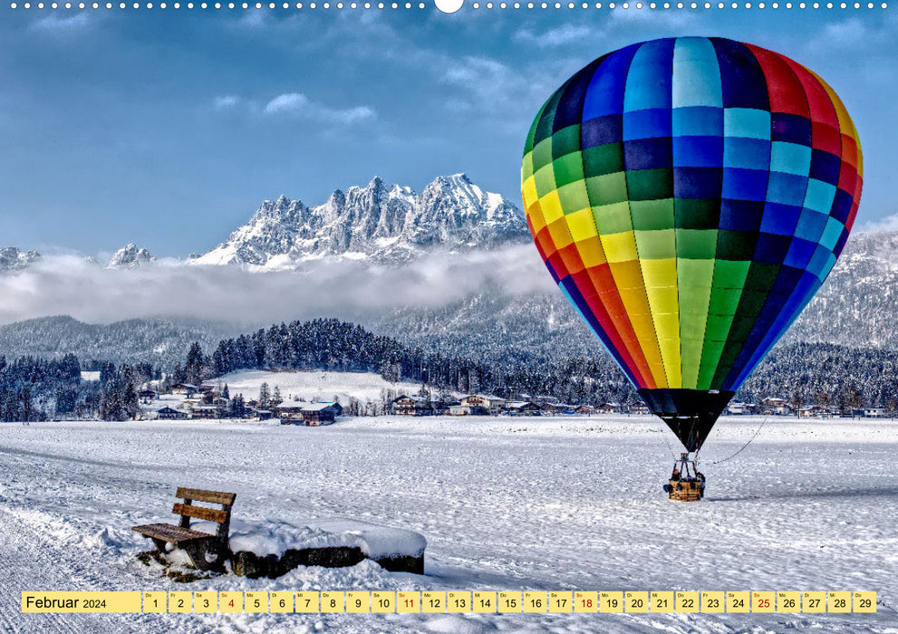 Wilder Kaiser - Skigebiet, Wanderparadies und Filmkulisse (CALVENDO Premium Wandkalender 2024)