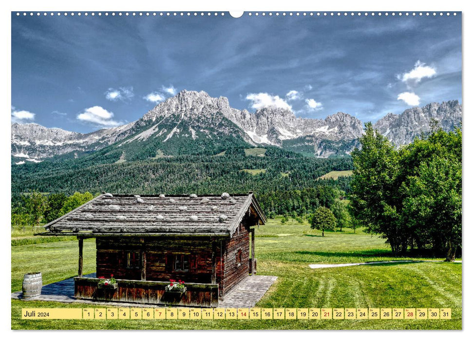 Wilder Kaiser - Skigebiet, Wanderparadies und Filmkulisse (CALVENDO Premium Wandkalender 2024)