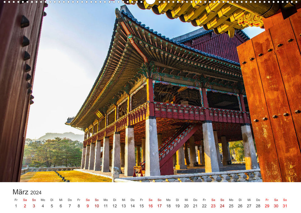 Südkorea - Eine Reise in ein unbekanntes Land. (CALVENDO Wandkalender 2024)