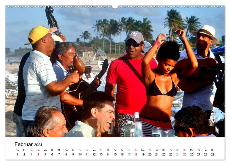 Meeres-Lust - Strandnixen in Kuba (CALVENDO Premium Wandkalender 2024)