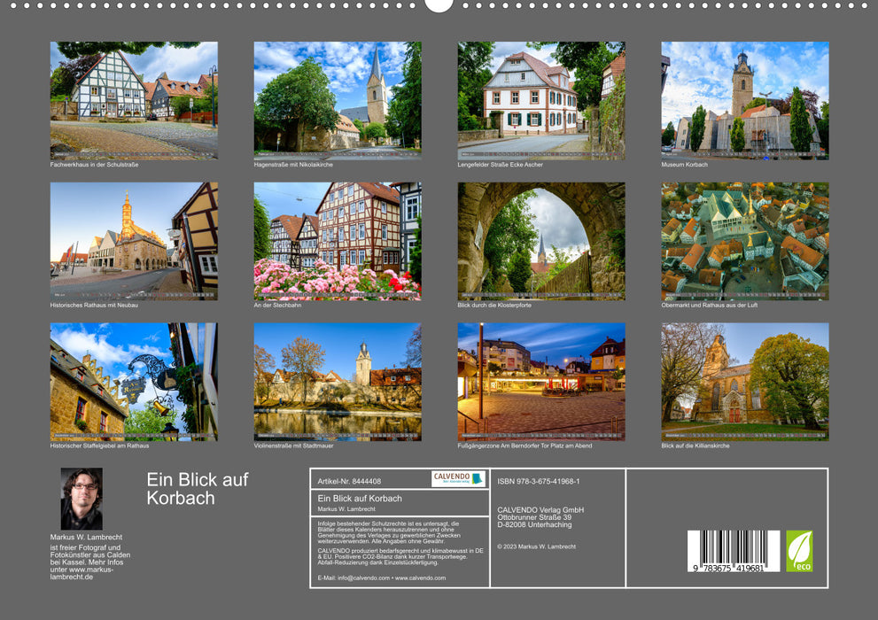 Ein Blick auf die Hansestadt Korbach (CALVENDO Premium Wandkalender 2024)