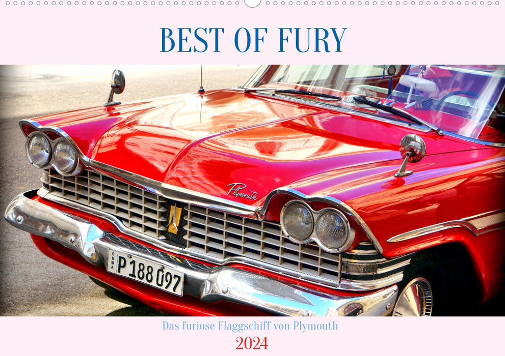 BEST OF FURY - Das furiose Flaggschiff von Plymouth (CALVENDO Wandkalender 2024)