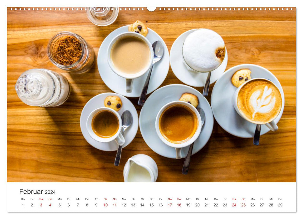 Genussmomente Kaffee (CALVENDO Wandkalender 2024)