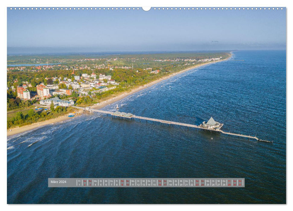 Die Ostsee von oben, Mecklenburg-Vorpommern (CALVENDO Premium Wandkalender 2024)