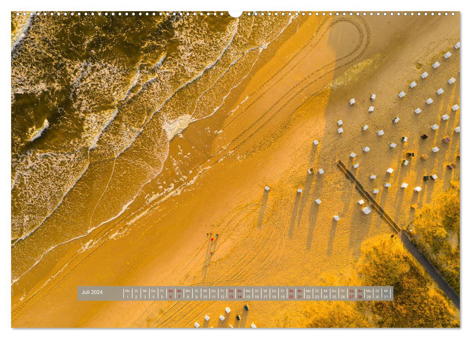 Die Ostsee von oben, Mecklenburg-Vorpommern (CALVENDO Premium Wandkalender 2024)