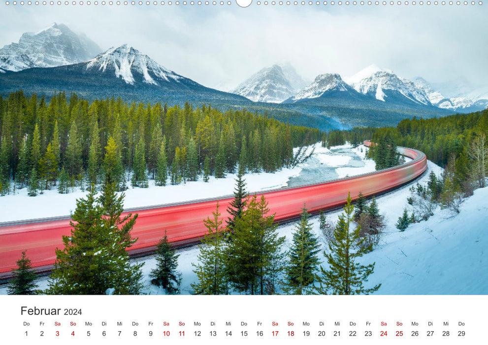 Kanada - Eine Reise durch ein spektakuläres Land. (CALVENDO Wandkalender 2024)
