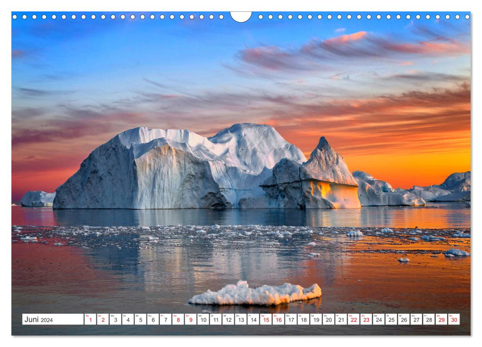 Grönland - Zauberwelt aus Eis (CALVENDO Wandkalender 2024)