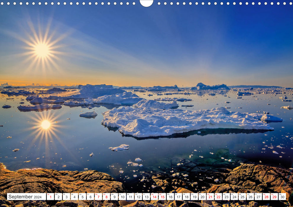 Grönland - Zauberwelt aus Eis (CALVENDO Wandkalender 2024)