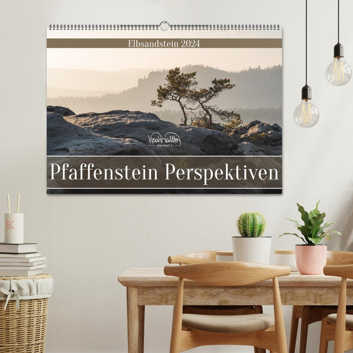 Pfaffenstein Perspektiven - Elbsandstein (CALVENDO Wandkalender 2024)