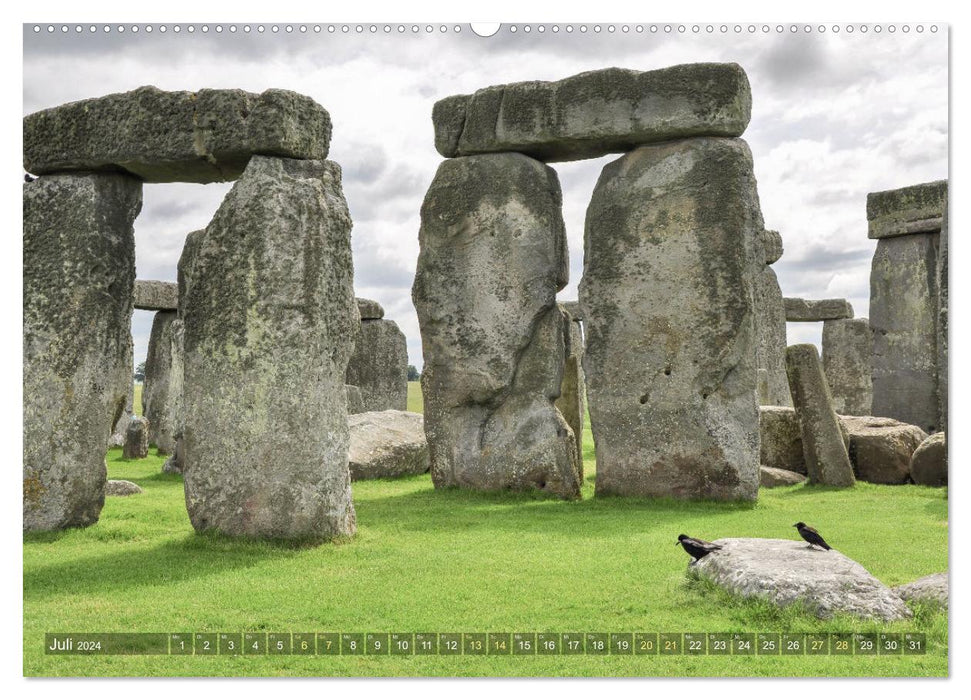 Geheimnisvolles Stonehenge (CALVENDO Premium Wandkalender 2024)