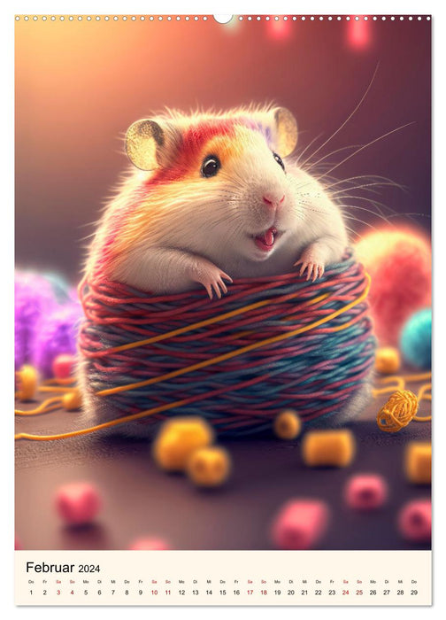 What a hamster (CALVENDO Premium Wall Calendar 2024) 