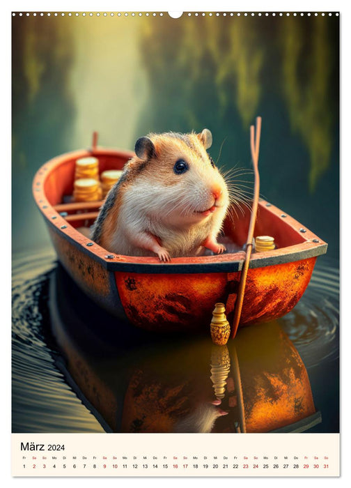 What a hamster (CALVENDO Premium Wall Calendar 2024) 