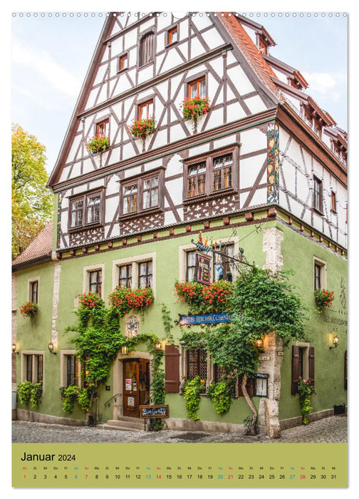 Rothenburg ob der Tauber (CALVENDO Premium Wandkalender 2024)