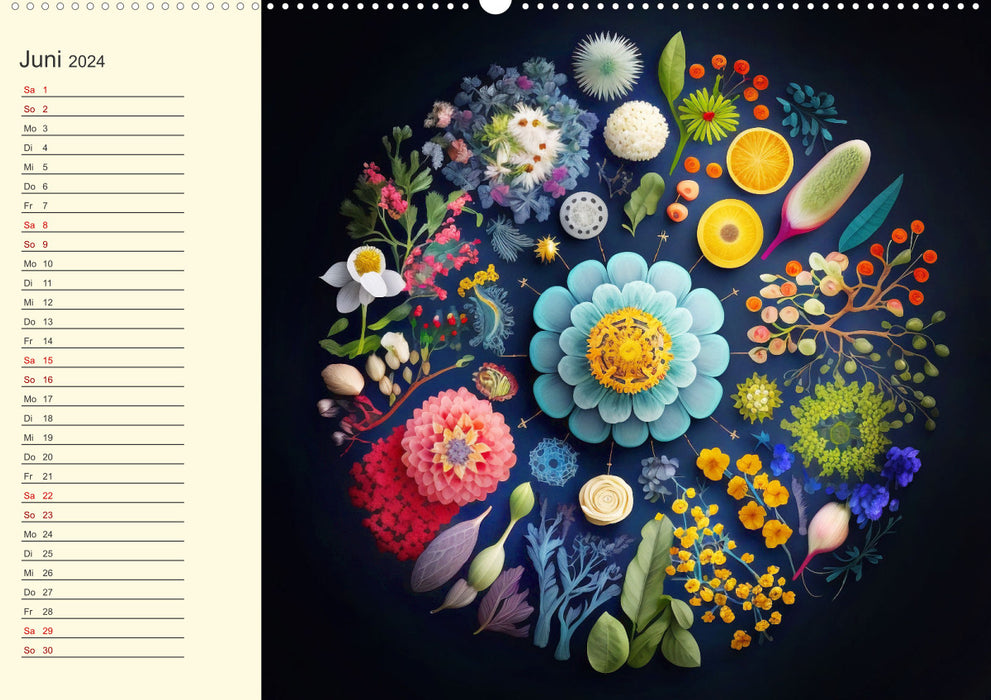 Jahresrunde Schönheiten (CALVENDO Premium Wandkalender 2024)