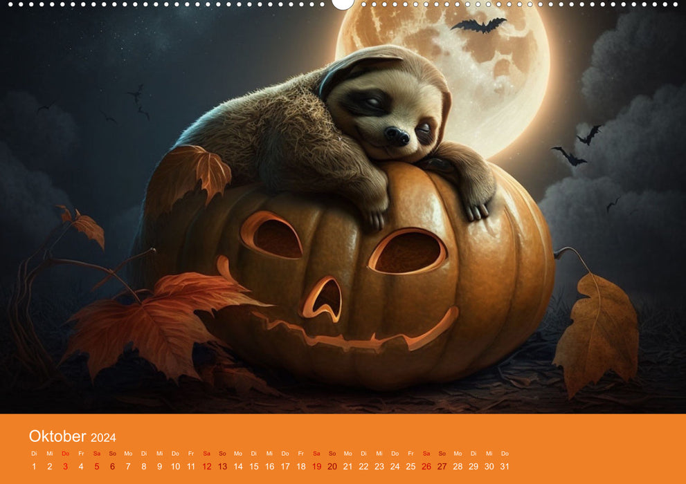 Der Kalender für echte Faultiere (CALVENDO Premium Wandkalender 2024)